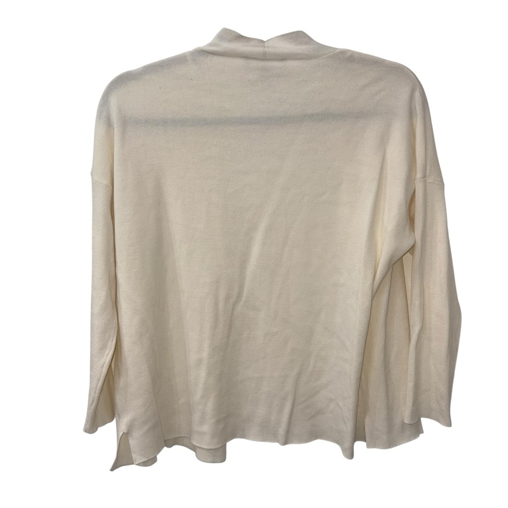 NWT Ann Taylor Ivory/white Open-Front Cardigan size Small - Picture 3 of 4
